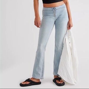 Free People Jett Low Rise Flare Jeans